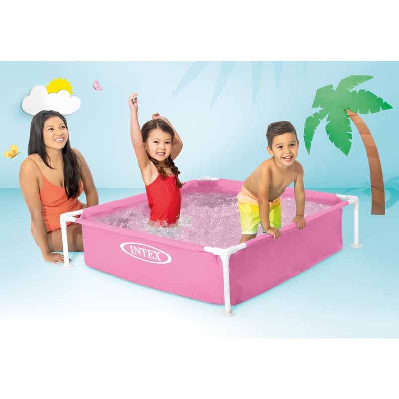 Afbeelding laden in galerijviewer, Intex 57172np wet set collection mini frame pool 122x122 cm roze
