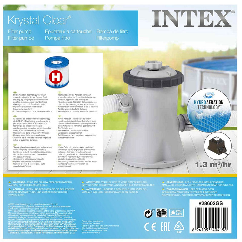 Afbeelding laden in galerijviewer, Intex 28602gs krystal clear filterpomp 1250l 12v
