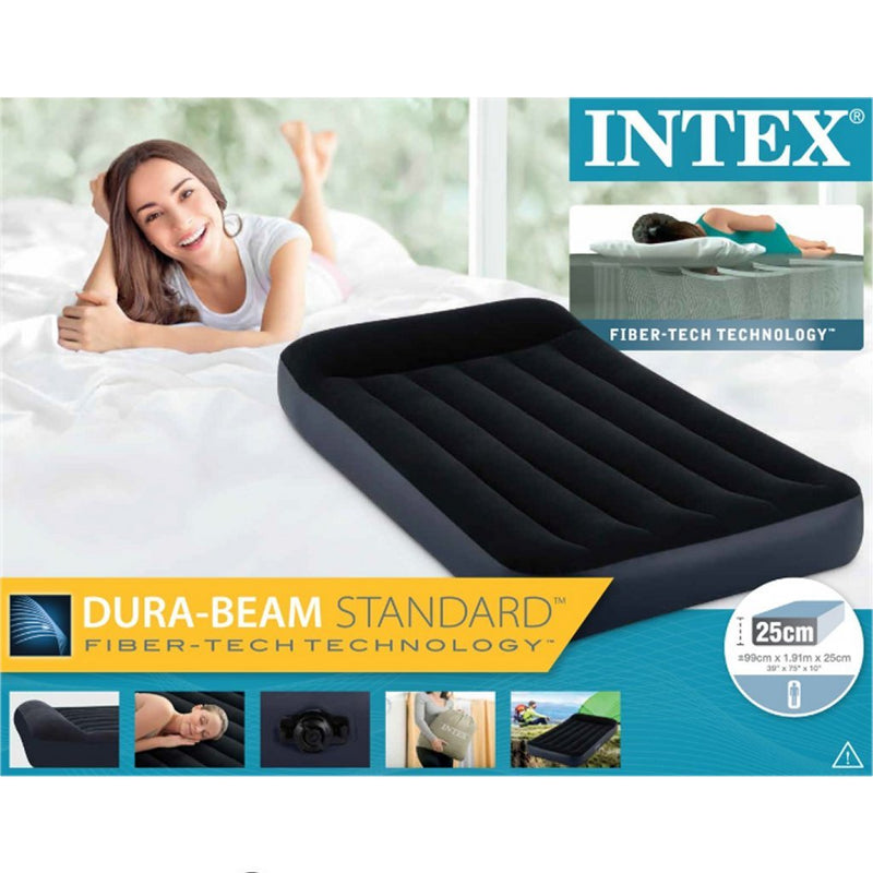 Afbeelding laden in galerijviewer, Intex Pillow Rest luchtbed - eenpersoons

