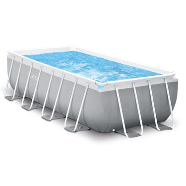 Intex 26790gn prism frame zwembad 400x200x122 cm grijs blauw