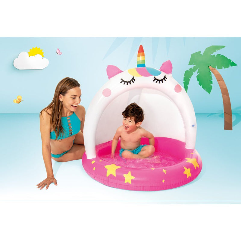 Afbeelding laden in galerijviewer, Intex 58438np wet set collection caticorn babyzwembad 102x102 cm
