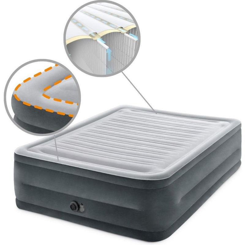 Afbeelding laden in galerijviewer, Intex Comfort Plush extra hoog luchtbed - tweepersoons
