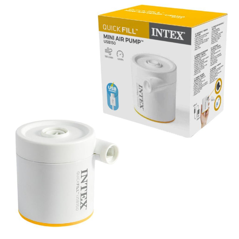 Afbeelding laden in galerijviewer, Intex 66616 quickfill usb150 electrische pomp wit
