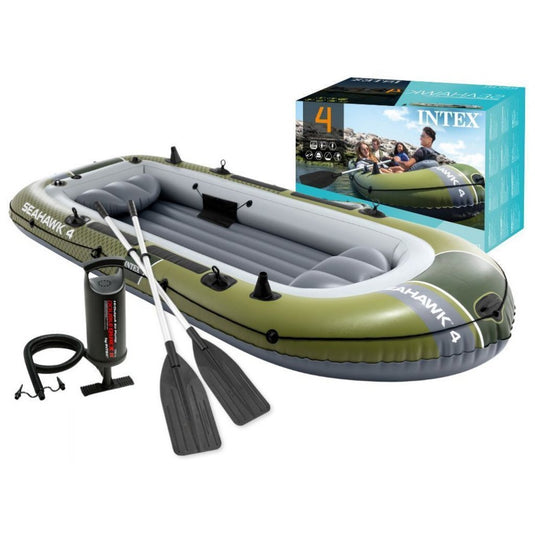 Intex 66334np seahawk 4 opblaasboot 351x145x48 cm groen