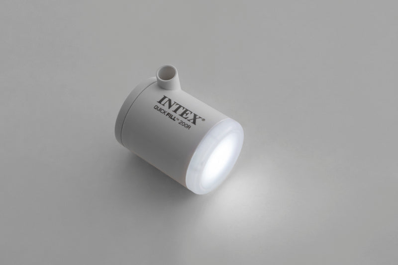 Afbeelding laden in galerijviewer, Intex 66647 quickfill tiny air pump met led licht en karbijnhaak

