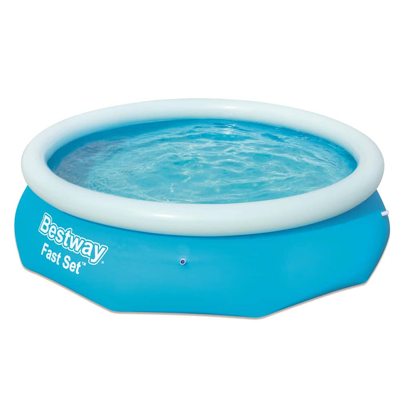 Afbeelding laden in galerijviewer, Bestway zwembad fast set opblaasbaar rond 305x76 cm 57266
