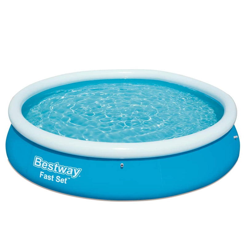 Afbeelding laden in galerijviewer, Bestway zwembad fast set opblaasbaar rond 366x76 cm 57273
