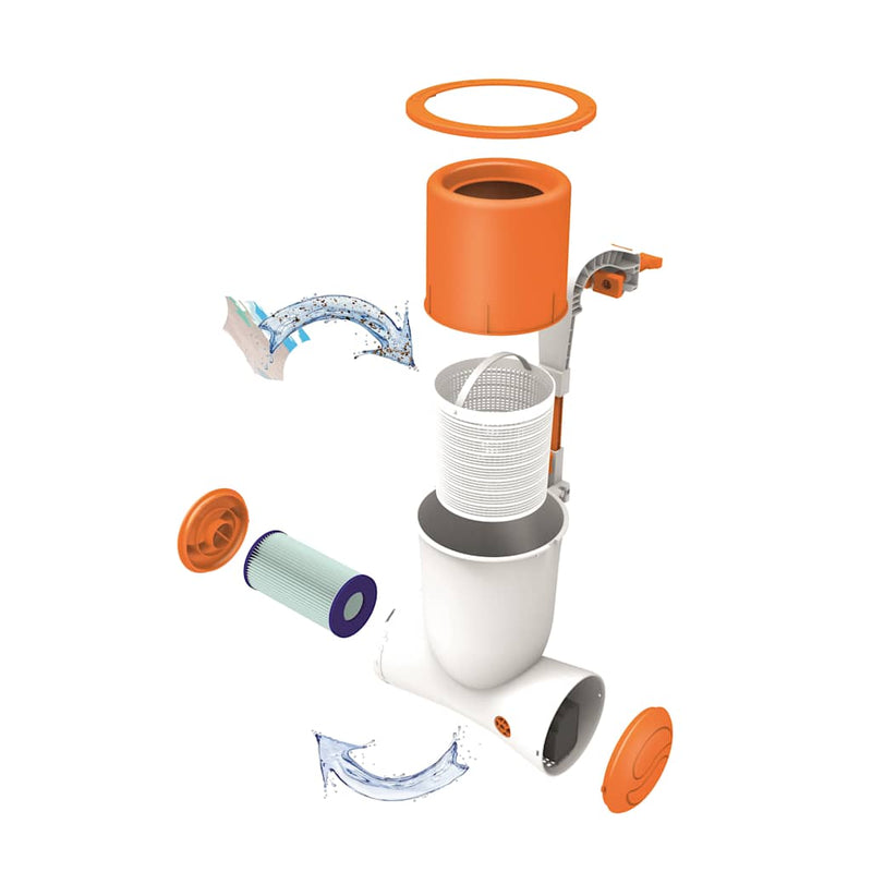Afbeelding laden in galerijviewer, Bestway flowclear zwembadfilterpomp flowclear skimatic 3974 l u 58469
