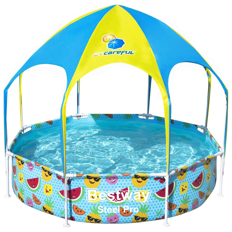 Afbeelding laden in galerijviewer, Bestway kinderzwembad steel pro uv careful bovengronds 244x51 cm
