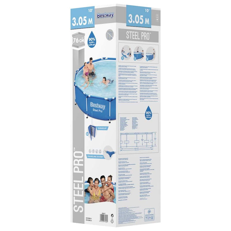 Afbeelding laden in galerijviewer, Bestway zwembad steel pro 305x76 cm
