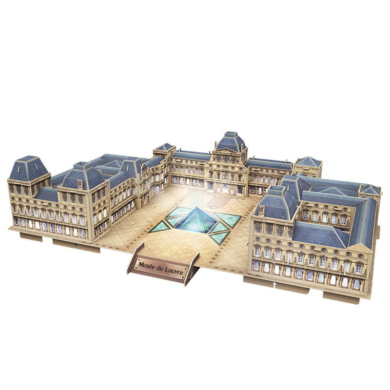 Afbeelding laden in galerijviewer, Cubic fun 3d-puzzel the louvre met led (2011414)
