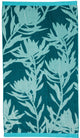 Kaat amsterdam bermuda strandlaken - 100x180 cm - blauw groen