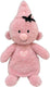 Bumba knuffel fluffy pluche - roze, 35cm