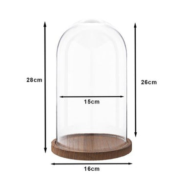 Clayre eef stolp 6gl1946 transparent 16x28 cm
