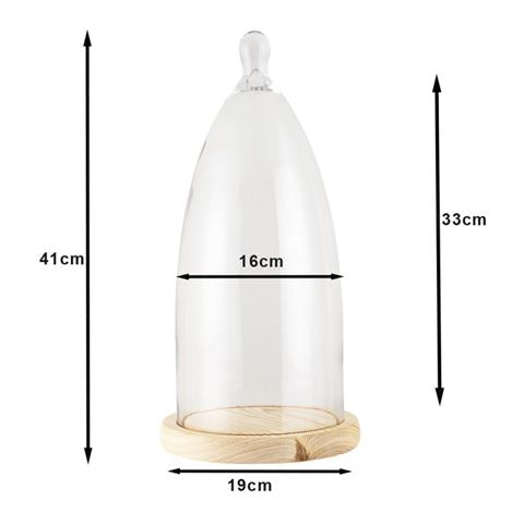 Afbeelding laden in galerijviewer, Clayre eef stolp 6gl3006 transparent 19x41 cm
