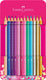 Faber-castell sparkle kleurpotloden - 12 stuks in blik - fc-201737
