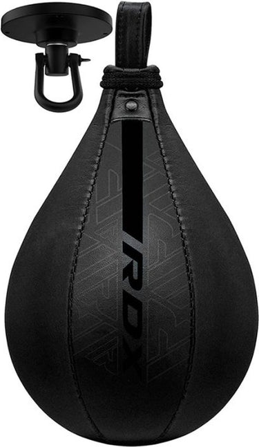 Rdx sports - speedball - f6 kara - inclusief swivel - 26 cm - mat zwart