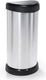 Curver decobin push prullenbak - 40 liter - metallic - recycled kunststof