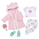 Puch deluxe outfit pyjama en kamerjas voor poppen