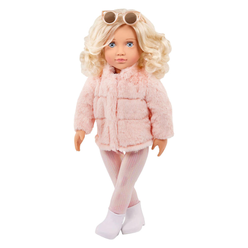 Afbeelding laden in galerijviewer, Our generation ava pop met bontjas - 46cm
