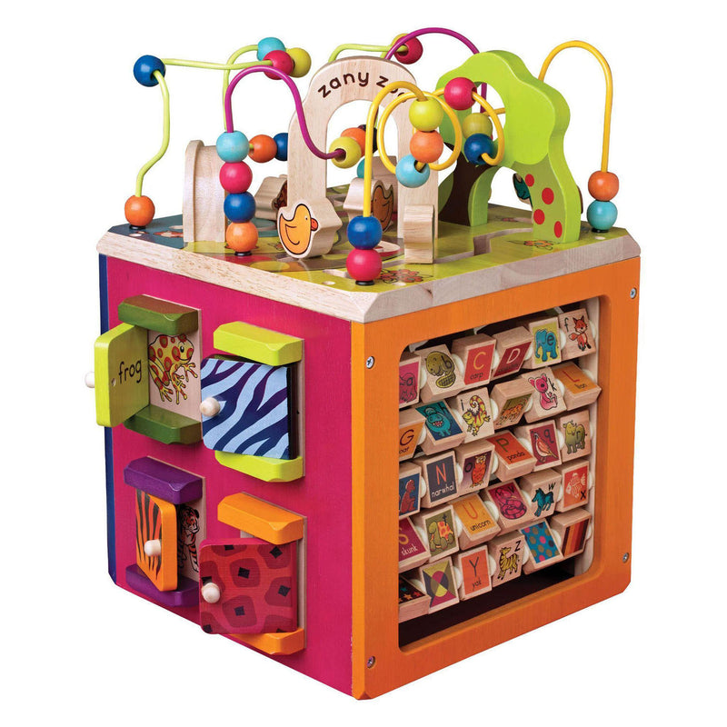 Afbeelding laden in galerijviewer, Zany zoo activiteitenkubus - 35x35x46cm

