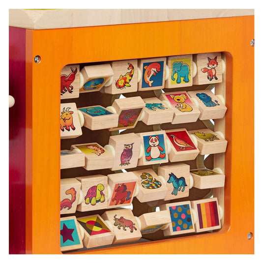 Zany zoo activiteitenkubus - 35x35x46cm