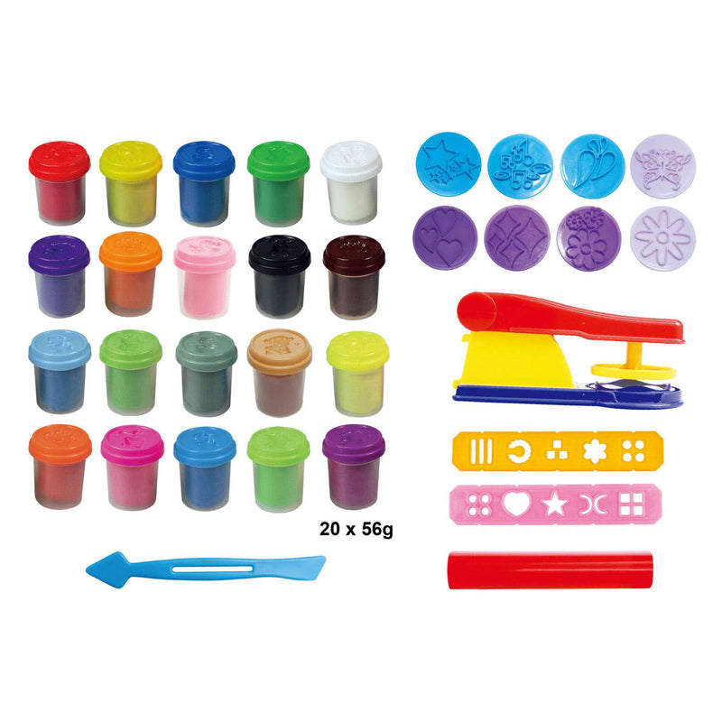 Afbeelding laden in galerijviewer, Kid's dough super factory kleiset - 20st.
