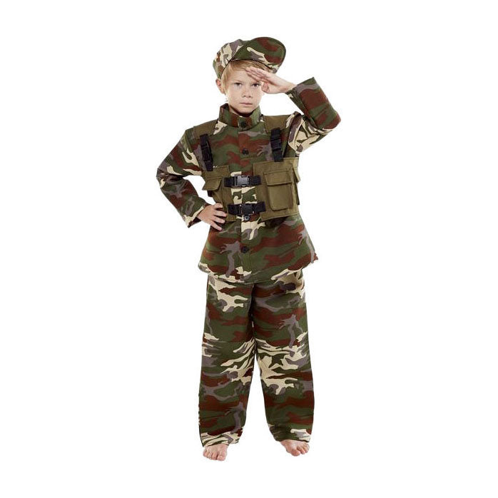 Afbeelding laden in galerijviewer, Verkleedpak militair - maat 128
