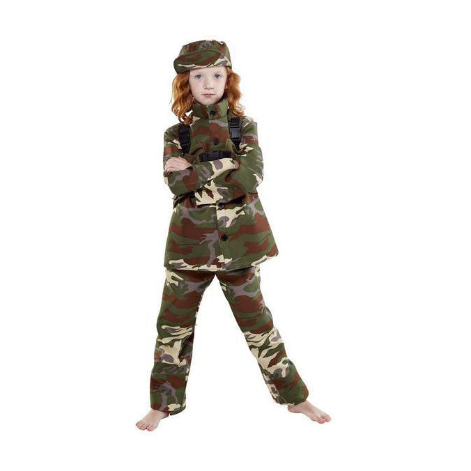 Afbeelding laden in galerijviewer, Verkleedpak militair - maat 128
