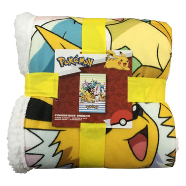 Pokémon pokemon evolutions fleeceplaid 100x150cm