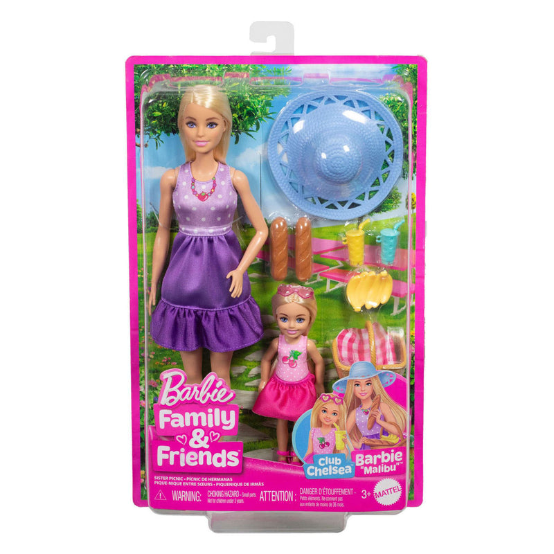 Afbeelding laden in galerijviewer, Mattel barbie malibu picknickset met chelsea pop
