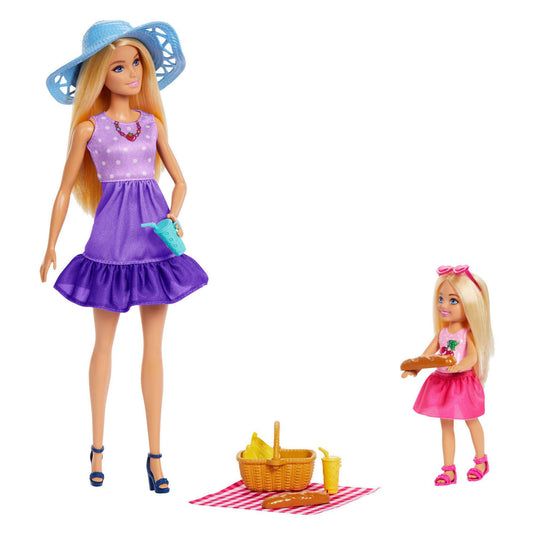 Mattel barbie malibu picknickset met chelsea pop