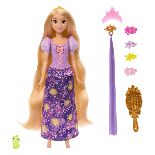 Mattel disney princess lichtgevend haar rapunzel modepop - magisch haar modepop speelgoed