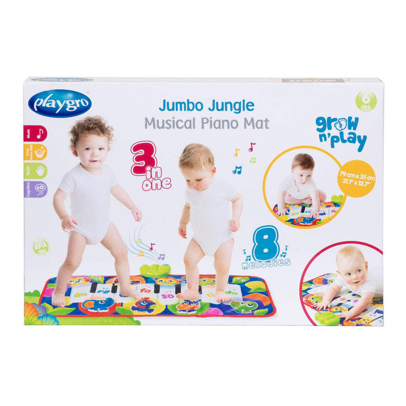 Afbeelding laden in galerijviewer, Playgro muzikale piano mat - speelgoed baby - speelgoed 1 jaar - interactief babyspeelgoed - pianomat - dansmat jumbo - baby speelgoed muziekinstrument - interactief speelgoed baby - educatief speelgoed - kraam cadeau - speelgoed met geluid
