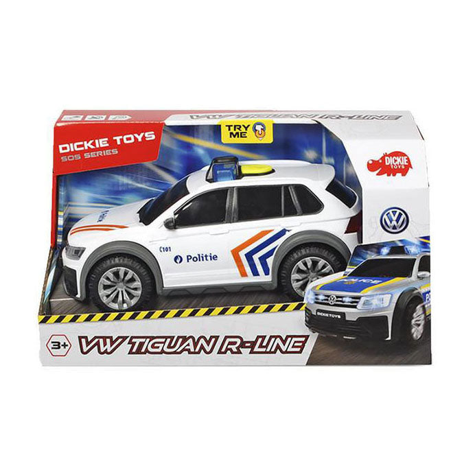 Afbeelding laden in galerijviewer, Dickie toys vw tiguan politie belgie met licht en geluid - 1:18
