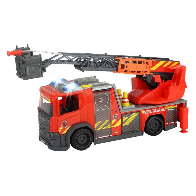 Afbeelding laden in galerijviewer, Dickie scania brandweerwagen met licht en geluid - 35cm
