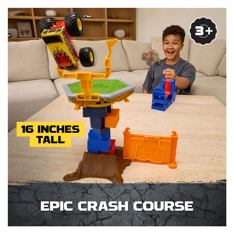 Afbeelding laden in galerijviewer, Monster jam spin master speelgoed crash course set met monstertruck 1:64.
