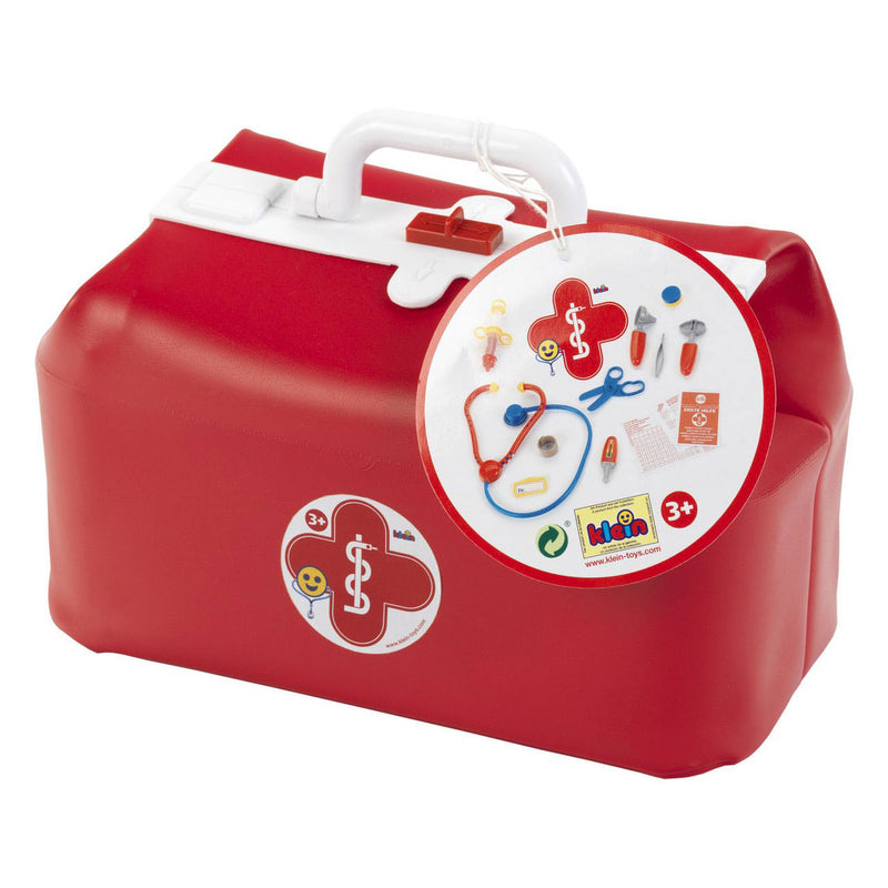 Afbeelding laden in galerijviewer, Klein toys - dokterkoffer - met accessoires - rood
