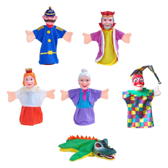 Poppenkastpoppen kasper - 6st.