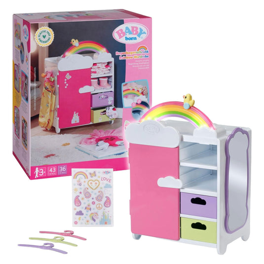 Baby born regenboogkledingkast