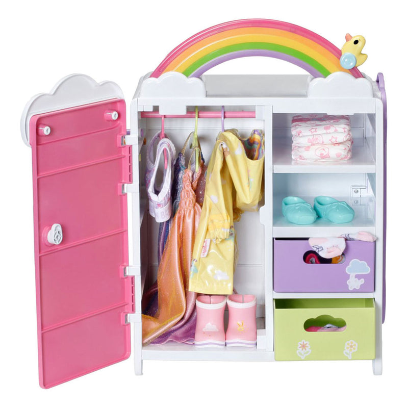 Afbeelding laden in galerijviewer, Baby born regenboogkledingkast
