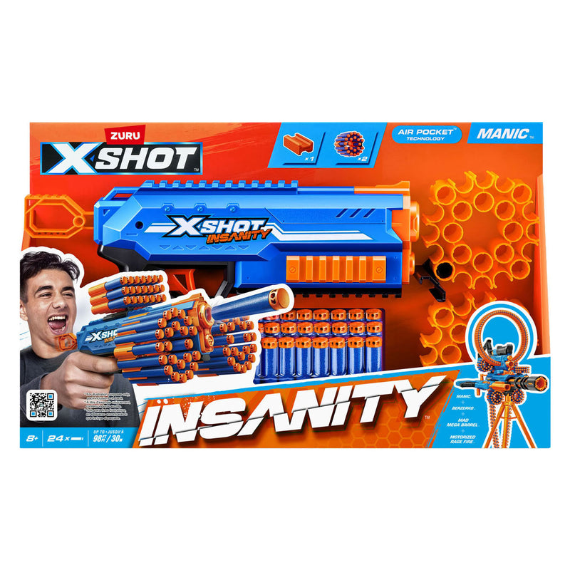 Afbeelding laden in galerijviewer, Zuru x-shot insanity manic - 24 darts
