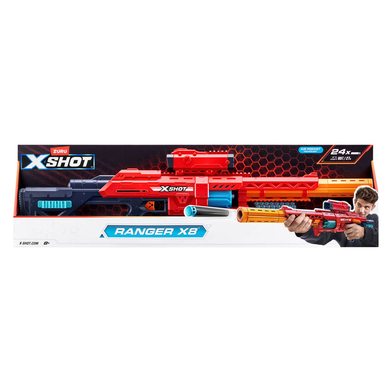 Afbeelding laden in galerijviewer, Zuru x-shot excel red range x8 blaster met 24 pijlen
