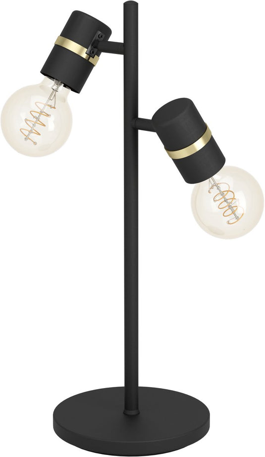 Eglo lurone tafellamp - e27 - 50 cm - zwart goud