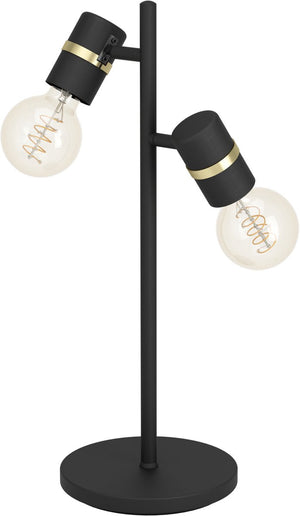 Eglo lurone tafellamp - e27 - 50 cm - zwart goud