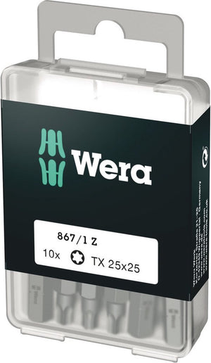 Wera 5072409001 1 4 torx bit - t25 x 25mm (10st)