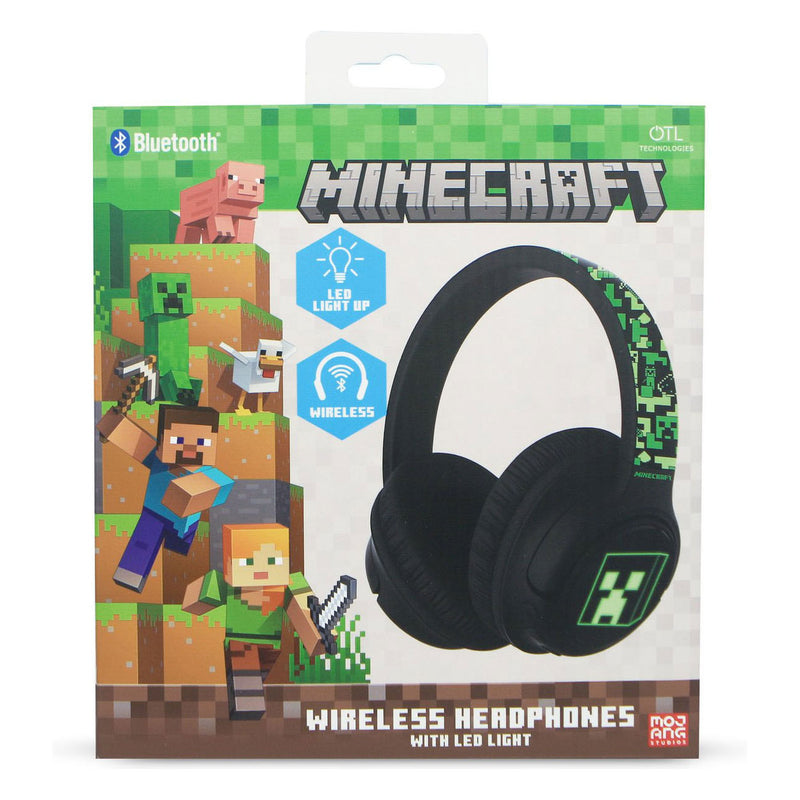 Afbeelding laden in galerijviewer, Minecraft bluetooth koptelefoon led light up
