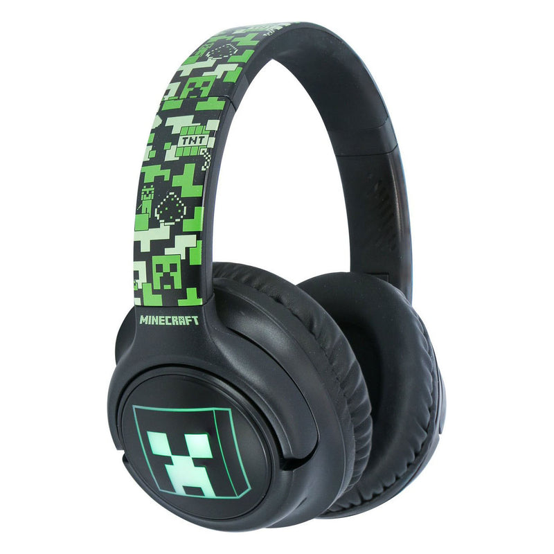 Afbeelding laden in galerijviewer, Minecraft bluetooth koptelefoon led light up
