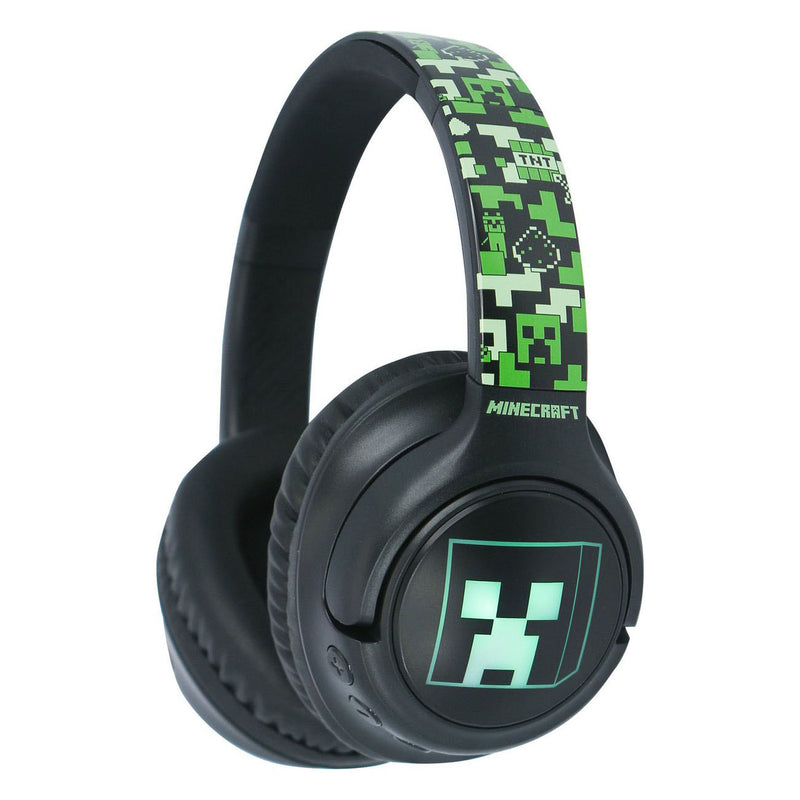 Afbeelding laden in galerijviewer, Minecraft bluetooth koptelefoon led light up

