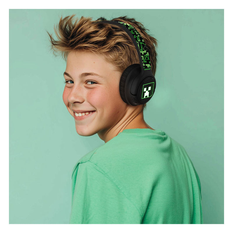 Afbeelding laden in galerijviewer, Minecraft bluetooth koptelefoon led light up
